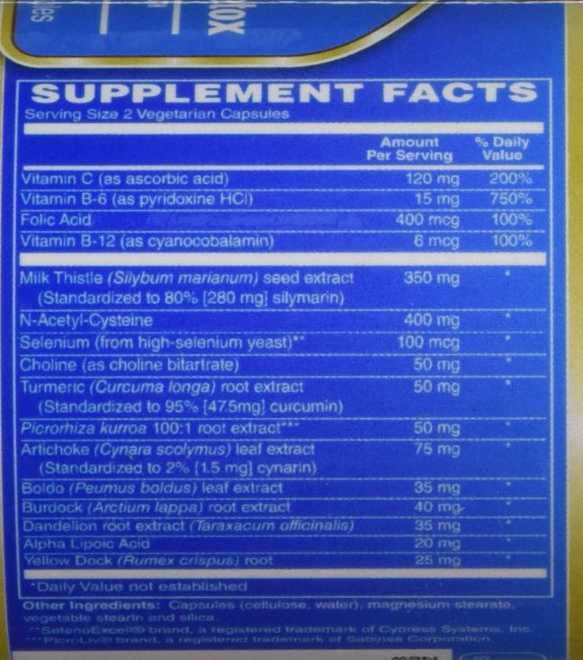 อาหารเสริมเพื่อ ล้างพิษตับ ยี่ห้อที่ขายดีเป็นอันดับที่ 3 ของอเมริกา ดีท็อกตับ Premium Liver Support & Detox Cleanse Supplements - Milk Thistle, Picroliv